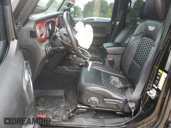 2021 Jeep Wrangler Unlimited Rubicon z VIN 1C4HJXFN1MW793064, wystawiony jako Copart lot #55643305 z przebiegiem 51 944 mil mil oraz Szkoda całkowita • Salvage title. Historia ofert i sprzedaży dostępna na DreamBid. Obrazek 7.