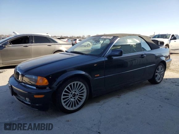 2002 BMW 3 Series 330Ci with VIN WBABS53472JU92714, listed as a Copart auction lot 42756725 with 151,822 mi miles and Clean Title. Bid and sale history available at carsss.com. Image 1.