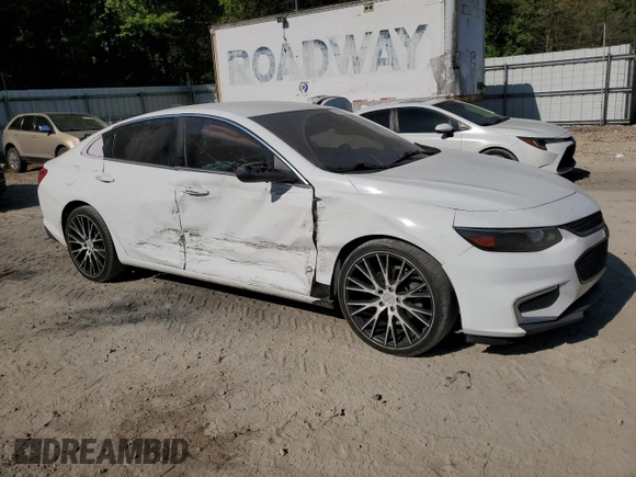 2016 Chevrolet Malibu LS with VIN 1G1ZB5ST0GF348810, listed as a Copart auction lot 52952965 with 106,050 mi miles and Salvage Title. Bid and sale history available at DreamBid. Image 4.