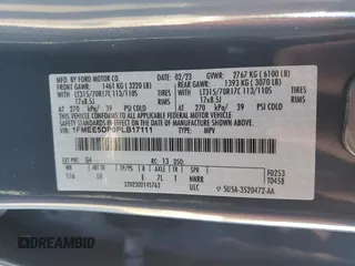 2023 Ford Bronco with VIN 1FMEE5DP0PLB17111, listed as a Copart auction lot 86588374 with 26,093 mi miles and Salvage Title. Bid and sale history available at DreamBid. Image 13.