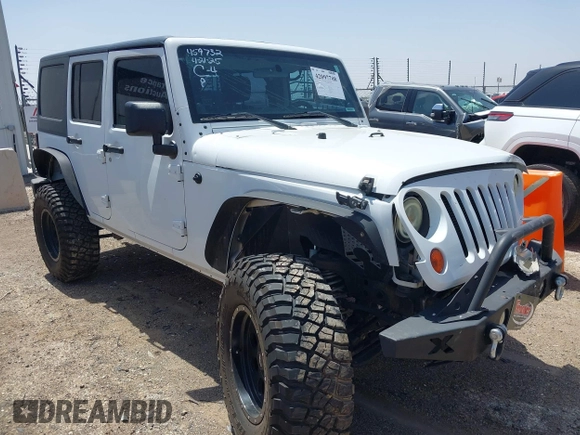 2013 Jeep Wrangler Unlimited Sport with VIN 1C4BJWDGXDL694054, listed as a IAAI auction lot 42097708 with 130,360 mi miles and . Bid and sale history available at DreamBid. Image 1.