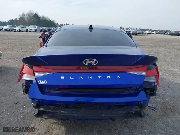 2024 Hyundai Elantra SEL with VIN KMHLM4DG7RU679394, listed as a IAAI auction lot 41795039 with 6,124 mi miles. Bid and sale history available at carsss.com. Image 16.