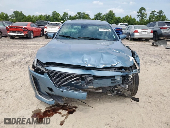 2023 Cadillac CT5 Premium Luxury with VIN 1G6DN5RW6P0131809, listed as a Copart auction lot 67114565 with 14,064 mi miles and Salvage title. Bid and sale history available at DreamBid. Image 5.