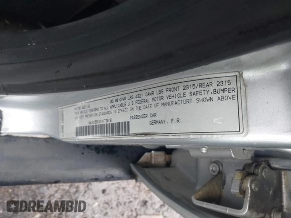2000 Audi A4 with VIN WAUAC68D4YA172010, listed as a IAAI auction lot 41922110 with 132,251 mi miles and . Bid and sale history available at DreamBid. Image 9.