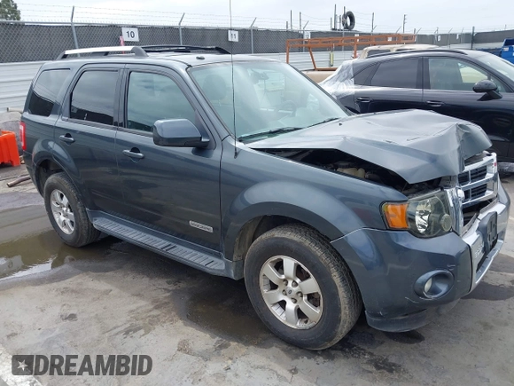 2008 Ford Escape Limited with VIN 1FMCU04158KA77169, listed as a IAAI auction lot 42313281 with 71,558 mi miles and . Bid and sale history available at DreamBid. Image 1.