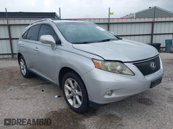 2010 Lexus RX 350 with VIN JTJZK1BA2A2406720, listed as a IAAI auction lot 42115810 with 270,538 mi miles. Bid and sale history available at carsss.com. Image 1.