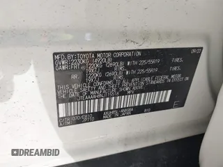 2022 Toyota Venza LE with VIN JTEAAAAH8NJ115518, listed as a IAAI auction lot 41758903 with 17,738 mi miles and . Bid and sale history available at DreamBid. Image 9.