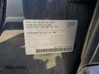 2015 Audi Q5 Premium Plus with VIN WA1CMAFP2FA037348, listed as a Copart auction lot 54729095 with 94,549 mi miles and Salvage title. Bid and sale history available at DreamBid. Image 13.