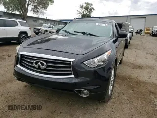 2013 Infiniti FX with VIN JN8CS1MU8DM141623, listed as a Copart auction lot 62533145 with 160,602 mi miles and Salvage title. Bid and sale history available at DreamBid. Image 14.