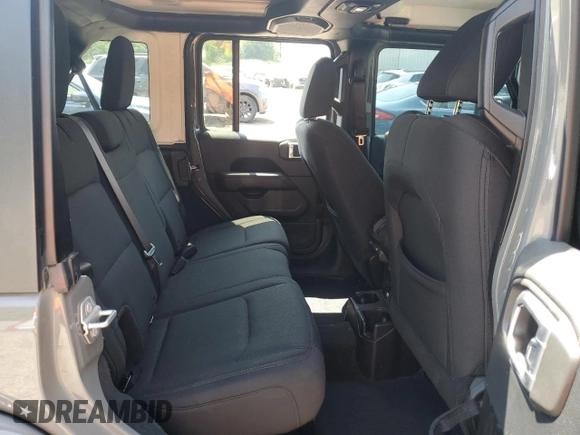 2018 Jeep Wrangler Unlimited Sahara with VIN 1C4HJXEN2JW220882, listed as a Copart auction lot 57428525 with 94,046 mi miles and Salvage title. Bid and sale history available at DreamBid. Image 11.