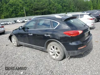 2010 Infiniti EX with VIN JN1AJ0HP1AM700027, listed as a Copart auction lot 61242935 with 204,033 mi miles and Salvage title. Bid and sale history available at DreamBid. Image 2.