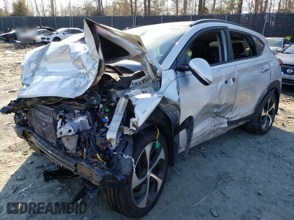 2016 Hyundai Tucson Limited with VIN KM8J33A28GU260089, listed as a Copart auction lot 46775815 with Not Provided miles and Salvage Title. Bid and sale history available at carsss.com. Image 1.