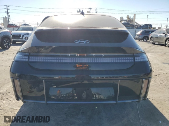 2024 Hyundai IONIQ 6 Limited with VIN KMHM54AA8RA079342, listed as a Copart auction lot 46758565 with 918 mi miles and Salvage Title. Bid and sale history available at carsss.com. Image 6.