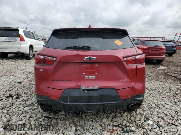 2020 Chevrolet Blazer RS с VIN 3GNKBKRS4LS641708, выставлен на аукционе Copart как лот 56632775 с пробегом 46 063 миль миль и Списание • Salvage title. История ставок и продаж доступна на DreamBid. Изображение 6.