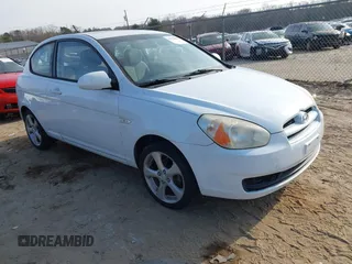 2008 Hyundai Accent SE with VIN KMHCN36C38U065748, listed as a IAAI auction lot 41512616 with 143,860 mi miles. Bid and sale history available at carsss.com. Image 1.