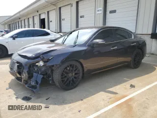 2014 Nissan Maxima S with VIN 1N4AA5AP5EC480302, listed as a Copart auction lot 60444595 with 78,353 mi miles and Salvage title. Bid and sale history available at DreamBid. Image 1.