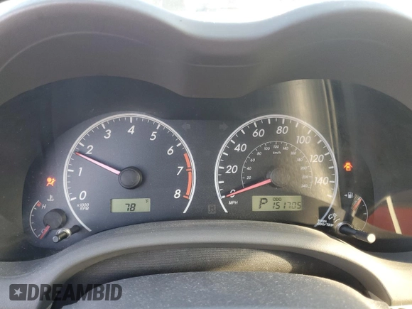 2010 Toyota Corolla with VIN 1NXBU4EE2AZ285119, listed as a Copart auction lot 47127505 with 151,705 mi miles and Salvage Title. Bid and sale history available at carsss.com. Image 9.