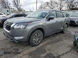 2022 Nissan Pathfinder S with VIN 5N1DR3AC0NC224985, listed as a Copart auction lot 80895793 with 31,381 mi miles and Salvage title. Bid and sale history available at DreamBid. Image 1.