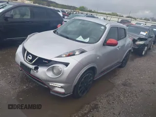 2014 Nissan Juke S with VIN JN8AF5MV3ET365787, listed as a IAAI auction lot 41968100 with 181,431 mi miles. Bid and sale history available at carsss.com. Image 2.