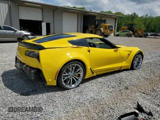 2017 Chevrolet Corvette Z06 1LZ z VIN 1G1YP2D68H5606761, wystawiony jako Copart lot #54241125 z przebiegiem 48 237 mil mil oraz Tytuł czysty. Historia ofert i sprzedaży dostępna na DreamBid. Obrazek 3.