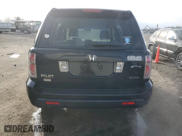 2007 Honda Pilot LX with VIN 2HKYF18167H508118, listed as a Copart auction lot 41486725 with 274,278 mi miles and Clean title. Bid and sale history available at DreamBid. Image 6.