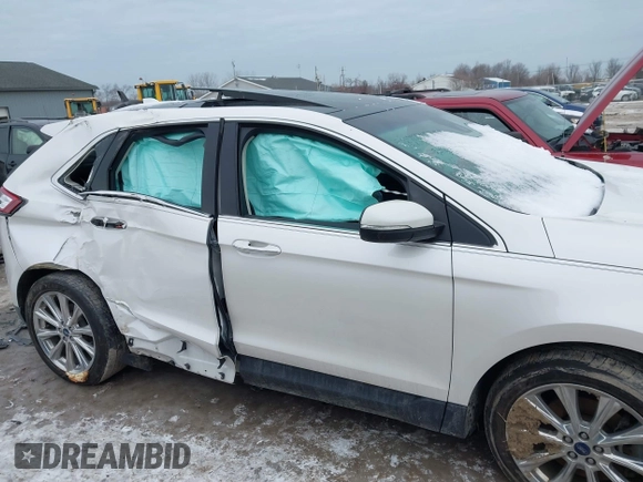 2018 Ford Edge Titanium with VIN 2FMPK4K89JBB80898, listed as a IAAI auction lot 41361559 with 95,313 mi miles. Bid and sale history available at carsss.com. Image 12.