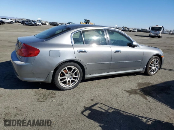 2006 Infiniti G35 with VIN JNKCV51E56M518921, listed as a Copart auction lot 76822984 with 172,791 mi miles and Clean Title. Bid and sale history available at DreamBid. Image 3.