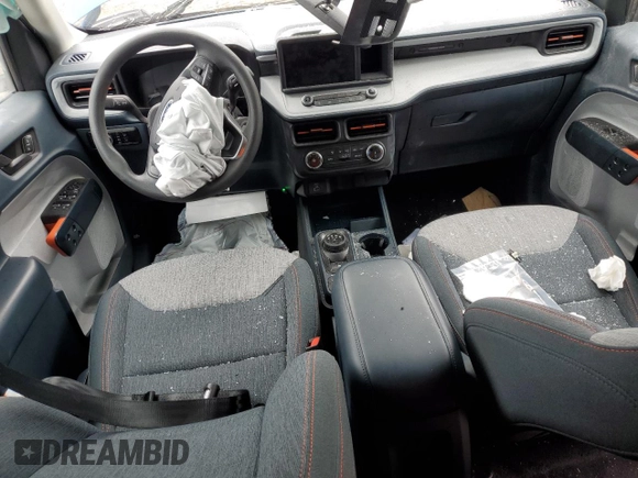 2023 Ford Maverick XL with VIN 3FTTW8E32PRA37588, listed as a Copart auction lot 49145195 with 9,946 mi miles and Salvage Title. Bid and sale history available at DreamBid. Image 8.