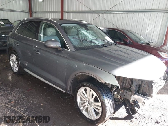 2018 Audi Q5 Prestige with VIN WA1CNAFY0J2023988, listed as a IAAI auction lot 41864266 with 39,298 mi miles. Bid and sale history available at carsss.com. Image 1.