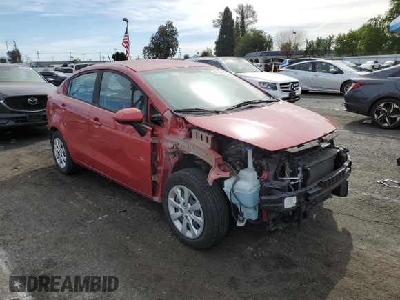 2017 Kia Rio LX with VIN KNADM4A39H6072634, listed as a Copart auction lot 47130575 with 67,465 mi miles and Salvage Title. Bid and sale history available at carsss.com. Image 4.
