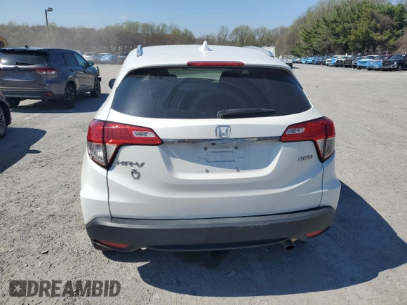 2021 Honda HR-V EX with VIN 3CZRU6H57MM717376, listed as a Copart auction lot 52577585 with 37,623 mi miles and Salvage Title. Bid and sale history available at carsss.com. Image 6.