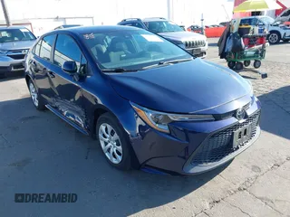 2021 Toyota Corolla LE with VIN 5YFEPMAE4MP210485, listed as a IAAI auction lot 42096039 with 50,398 mi miles. Bid and sale history available at carsss.com. Image 1.