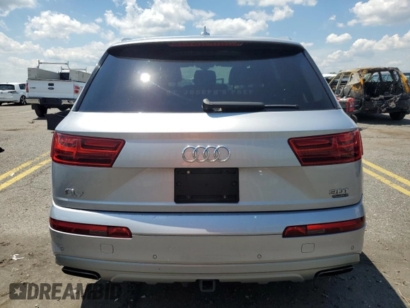 2018 Audi Q7 Prestige with VIN WA1VAAF71JD017682, listed as a Copart auction lot 58713945 with 120,610 mi miles and Salvage title. Bid and sale history available at DreamBid. Image 6.