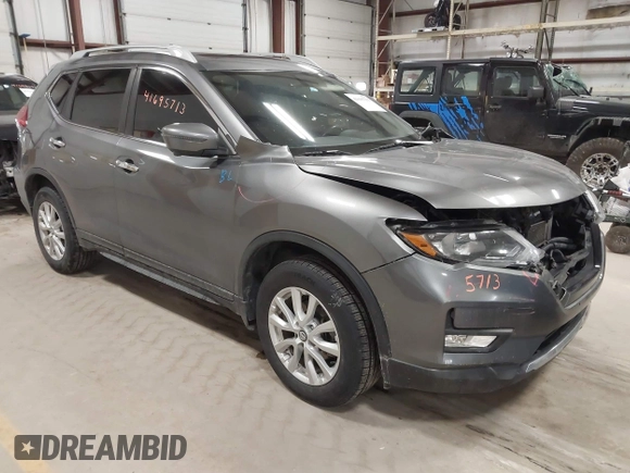 2017 Nissan Rogue SL with VIN 5N1AT2MV8HC822919, listed as a IAAI auction lot 41695713 with 113,226 mi miles. Bid and sale history available at carsss.com. Image 1.