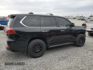 2019 Lexus LX with VIN JTJHY7AX7K4310302, listed as a Copart auction lot 82034744 with 96,980 mi miles and Salvage Title. Bid and sale history available at carsss.com. Image 3.