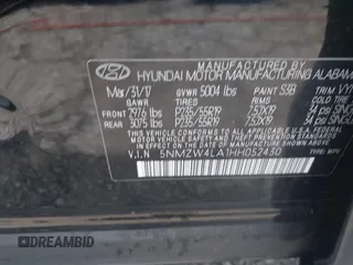 2017 Hyundai Santa Fe Ultimate z VIN 5NMZW4LA1HH052430, wystawiony jako IAAI lot #42205489 z przebiegiem 85 720 mil mil oraz . Historia ofert i sprzedaży dostępna na DreamBid. Obrazek 9.