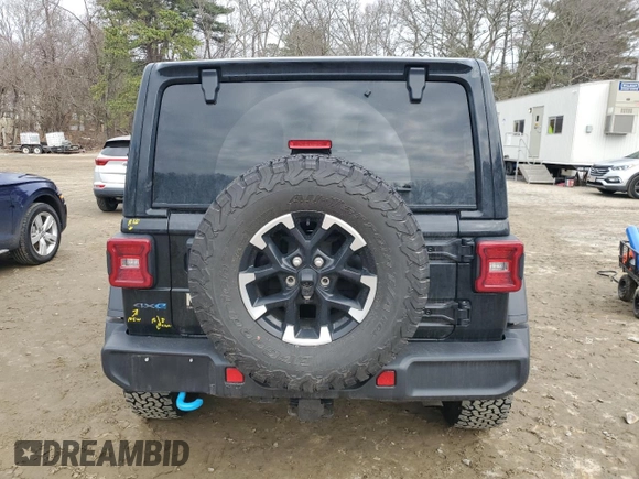 2024 Jeep Wrangler Rubicon X z VIN 1C4RJXR65RW143217, wystawiony jako Copart lot #49298355 z przebiegiem 21 819 mil mil oraz Szkoda całkowita • Salvage title. Historia ofert i sprzedaży dostępna na DreamBid. Obrazek 6.