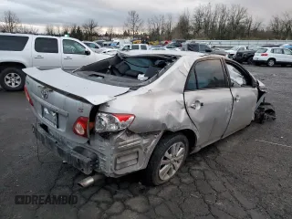 2009 Toyota Corolla with VIN 1NXBU40E29Z108900, listed as a Copart auction lot 85593854 with Not Provided miles and Salvage Title. Bid and sale history available at carsss.com. Image 3.