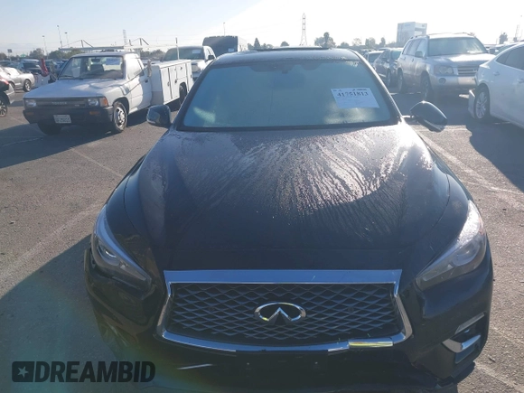 2023 Infiniti Q50 Luxe with VIN JN1EV7BP6PM513012, listed as a IAAI auction lot 41751813 with 7,064 mi miles and . Bid and sale history available at DreamBid. Image 12.