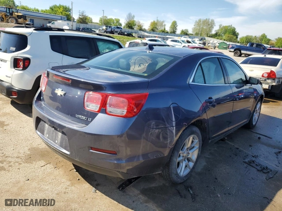 2014 Chevrolet Malibu LT with VIN 1G11C5SLXEF199703, listed as a Copart auction lot 52001354 with 121,345 mi miles and Salvage Title. Bid and sale history available at carsss.com. Image 3.
