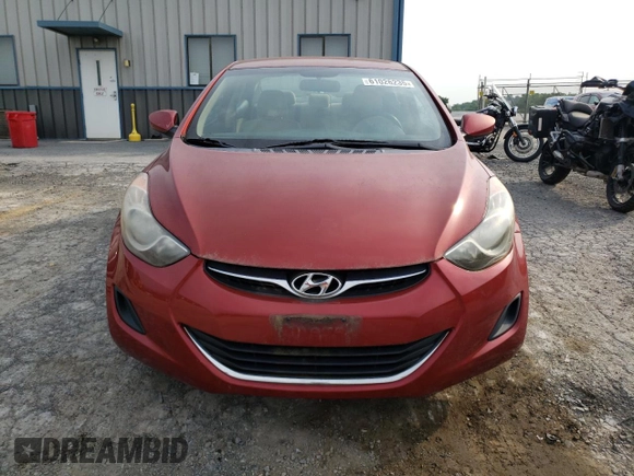 2011 Hyundai Elantra GLS with VIN KMHDH4AE1BU098653, listed as a Copart auction lot 61026235 with 142,046 mi miles and Clean title. Bid and sale history available at DreamBid. Image 5.