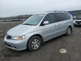 2003 Honda Odyssey EX-L z VIN 5FNRL18983B043014, wystawiony jako Copart lot #52568405 z przebiegiem 194 266 mil mil oraz Czysty tytuł • Clean title. Historia ofert i sprzedaży dostępna na DreamBid. Obrazek 1.