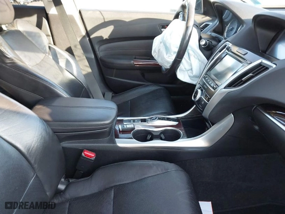 2015 Acura TLX V6 Tech with VIN 19UUB2F55FA004253, listed as a IAAI auction lot 41524795 with NaN miles. Bid and sale history available at carsss.com. Image 5.