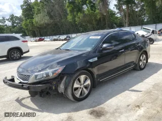 2014 Kia Optima Hybrid EX with VIN KNAGN4AD5E5065426, listed as a Copart auction lot 54259535 with 123,150 mi miles and Salvage Title. Bid and sale history available at carsss.com. Image 1.