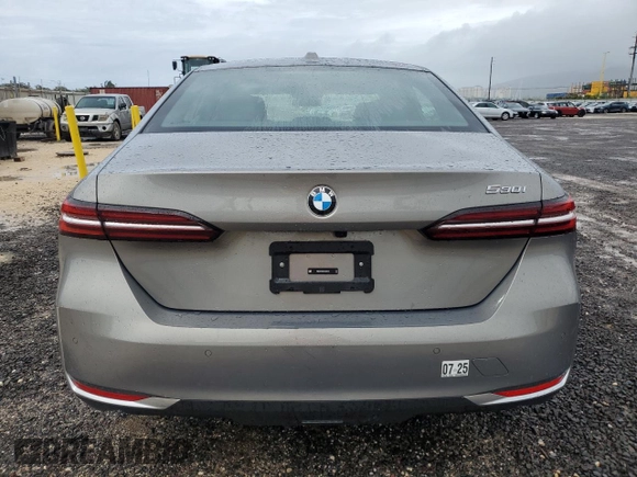 2024 BMW 5 Series 530i with VIN WBA43FJ02RCS33722, listed as a Copart auction lot 43482345 with 8,674 mi miles and Clean Title. Bid and sale history available at carsss.com. Image 6.