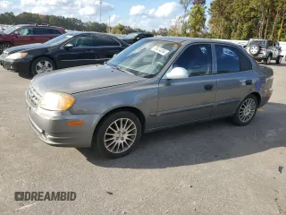 2003 Hyundai Accent GL with VIN KMHCG45C23U476391, listed as a Copart auction lot 78474264 with 155,731 mi miles and Salvage Title. Bid and sale history available at carsss.com. Image 1.