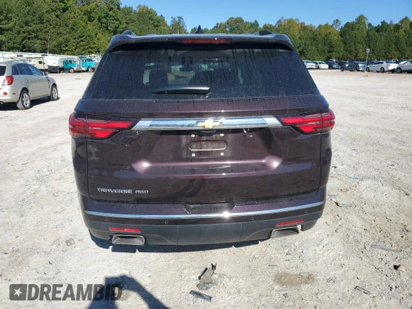 2022 Chevrolet Traverse High Country with VIN 1GNEVNKW0NJ179705, listed as a Copart auction lot 76338034 with 31,206 mi miles and Salvage title. Bid and sale history available at DreamBid. Image 6.