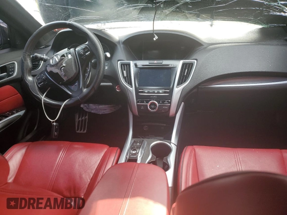 2018 Acura TLX w/A-SPEC Pkg with VIN 19UUB3F69JA005672, listed as a Copart auction lot 60064043 with 0 mi miles. Bid and sale history available at carsss.com. Image 8.