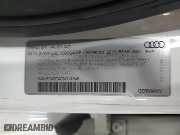 2016 Audi S6 Premium Plus z VIN WAUF2AFCXGN014946, wystawiony jako Copart lot #56903155 z przebiegiem 103 025 mil mil oraz Tytuł czysty. Historia ofert i sprzedaży dostępna na DreamBid. Obrazek 12.