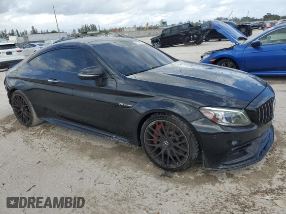 2020 Mercedes-Benz C 63 S AMG with VIN WDDWJ8HB1LF979739, listed as a Copart auction lot 47376075 with 73,271 mi miles and Salvage title. Bid and sale history available at DreamBid. Image 4.